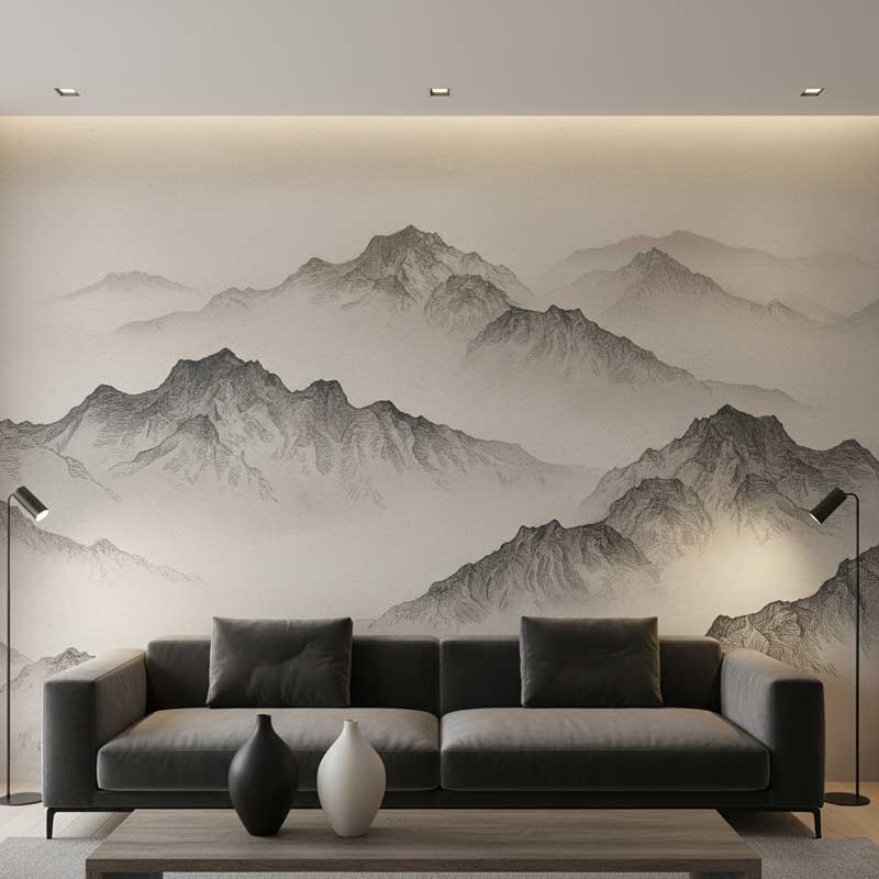 Custom Murals installation by Geraldino Wallpaper Studio