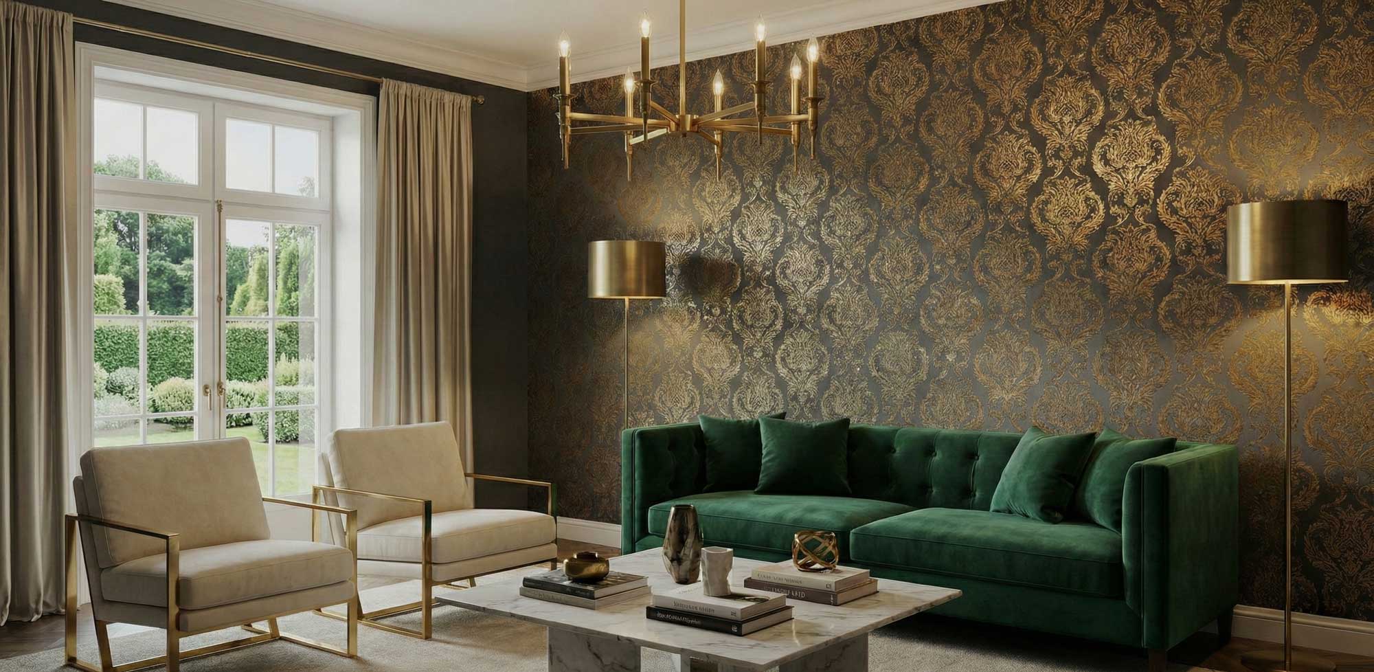 Luxury Wallpaper installation by Geraldino Wallpaper Studio
